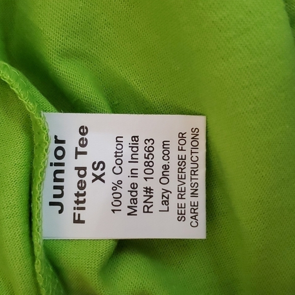 LAZY One Night Out Junior Fitted PJ Tshirt size XS - Picture 5 of 7